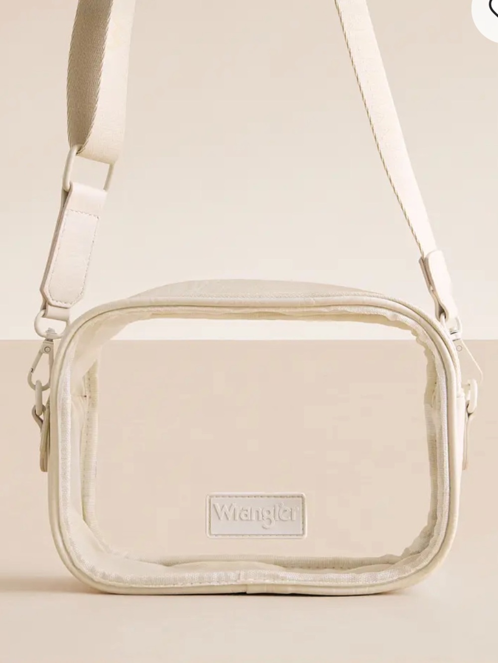 Wrangler Cream Clear Crossbody Bag